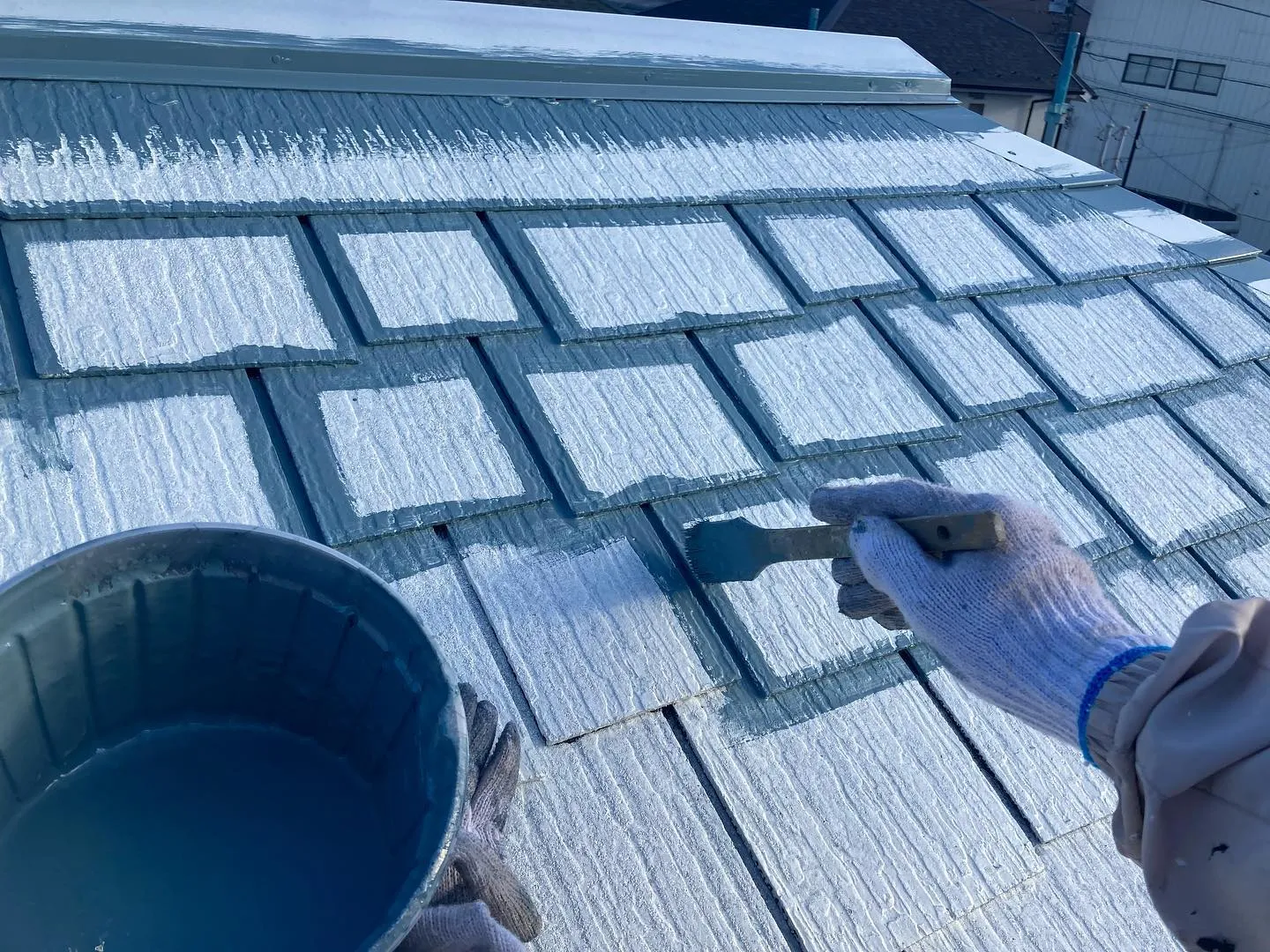 屋根塗装を行いました！