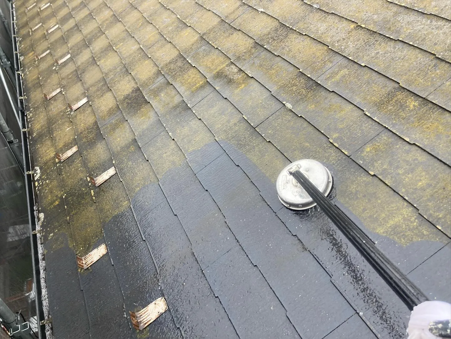 屋根外壁高圧洗浄👷☔️