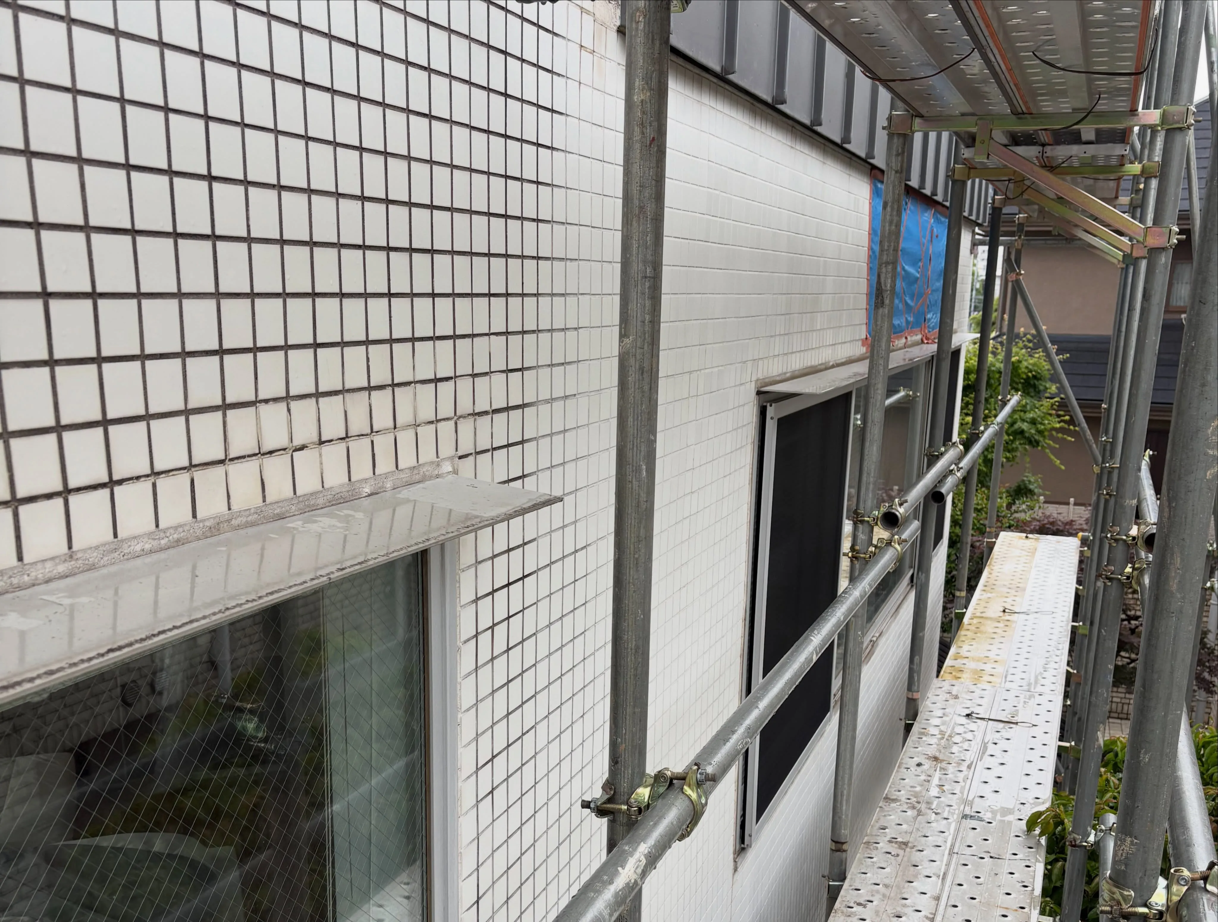 マンション外部足場・塗装工事を施工させて頂きました🏠🔨